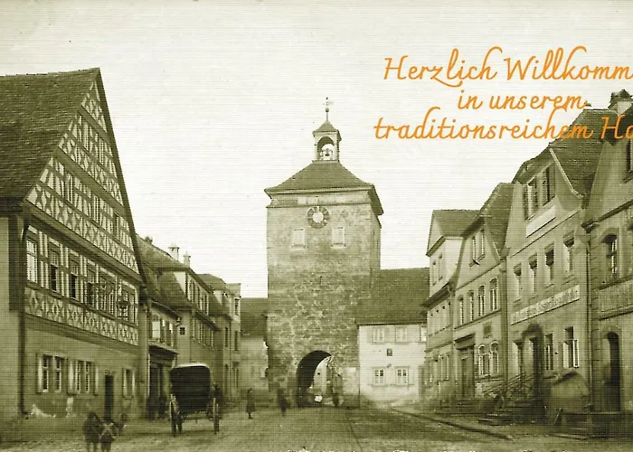 Отель Hotel-gasthof Krone-lax Scheinfeld